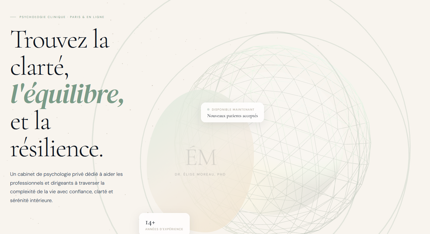 Clarity Psychology - création web Pyschologie par RalpheoStudio